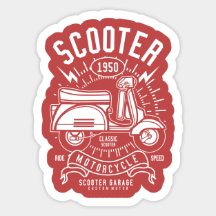 The scooter rider Sticker